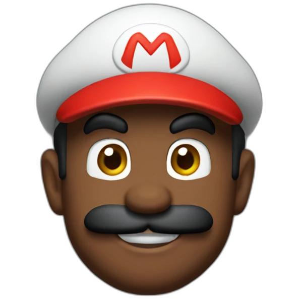black cap mario emoji