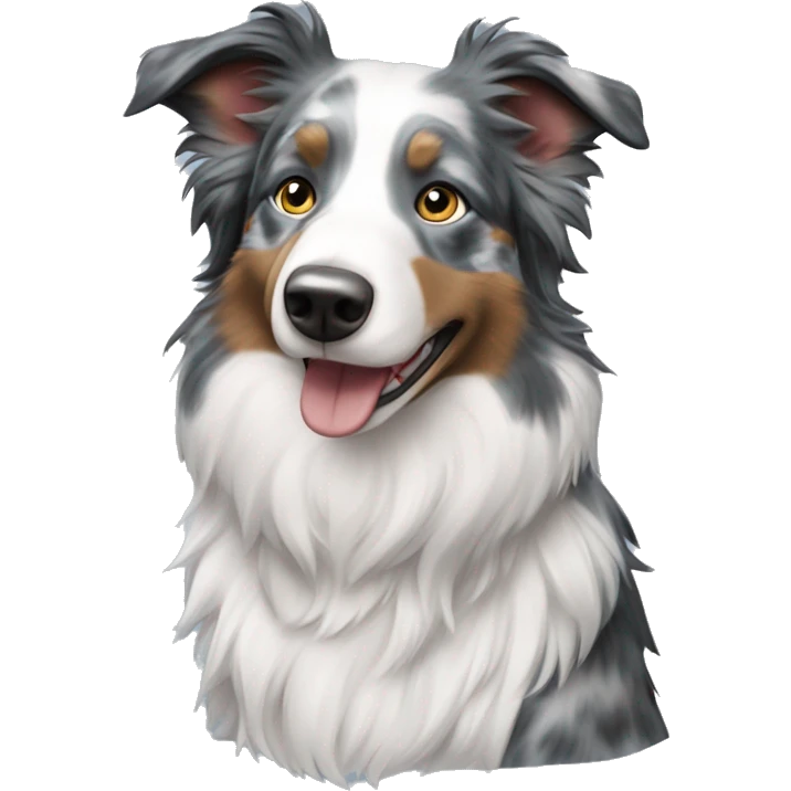Blue Merle border collie emoji