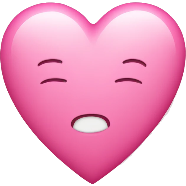 A pink heart emoji