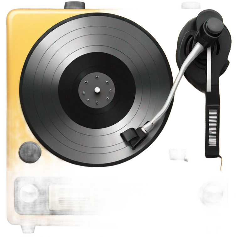 Vintage vinyl record player  emoji