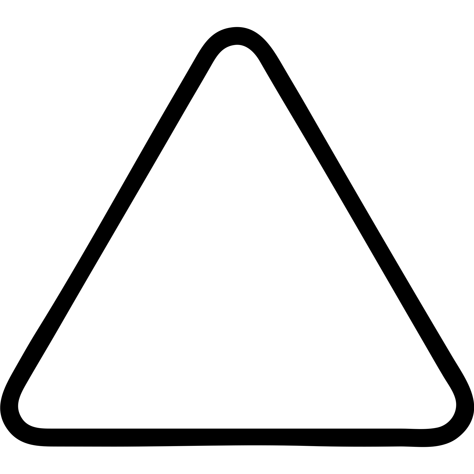 green triangle outlined style emoji