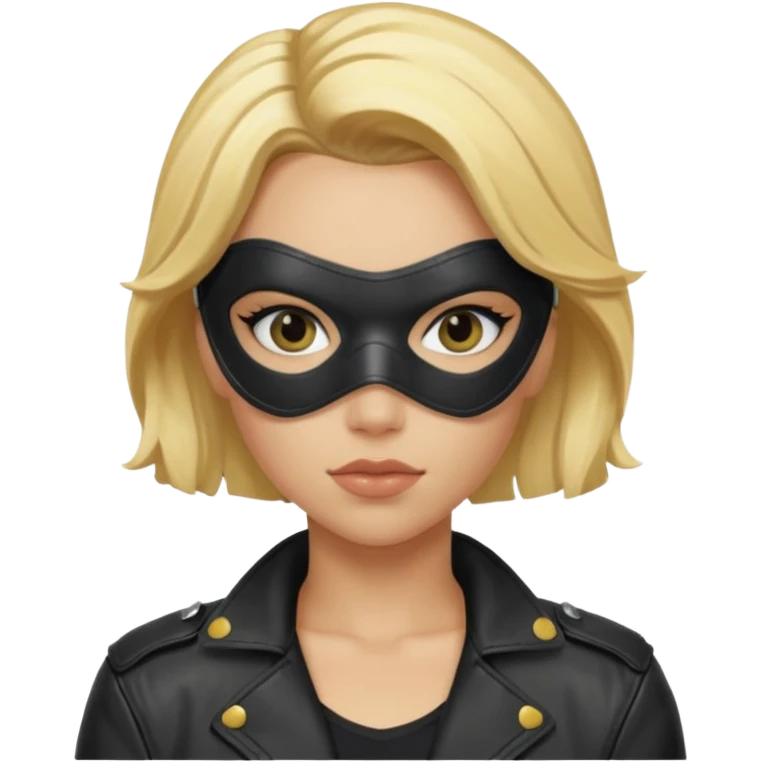 black canary with eye mask emoji