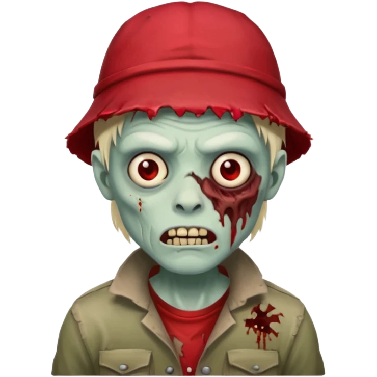 zombie in red hats emoji