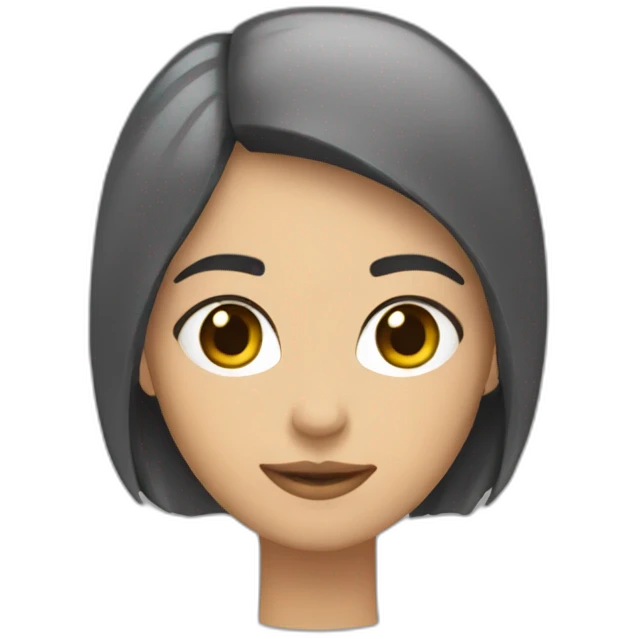 persona morena, con corte mohicano emoji