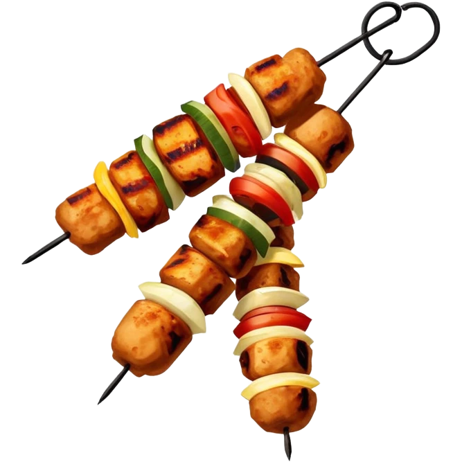 hanging chicken kabab emoji