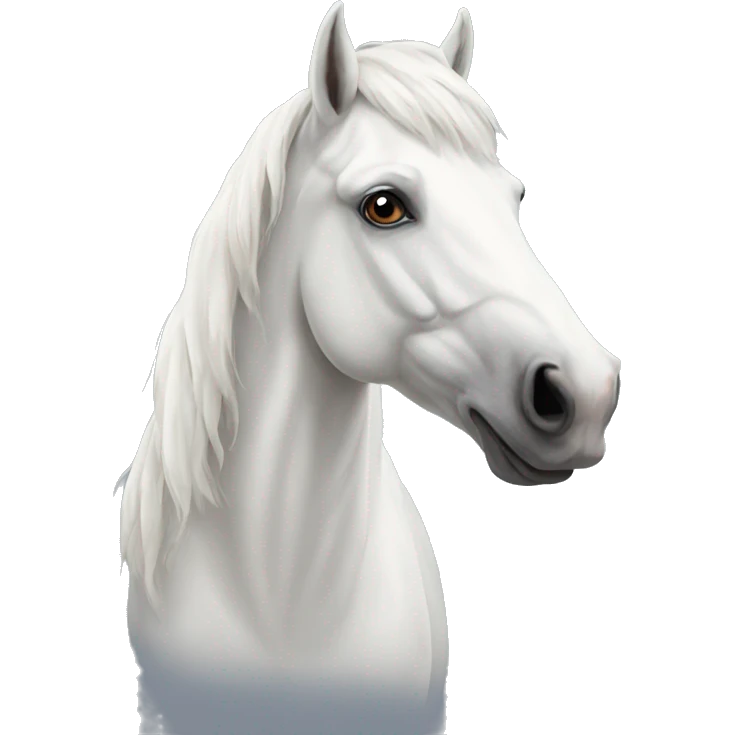 white horse  emoji