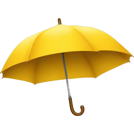 Guarda chuva amarelo  emoji