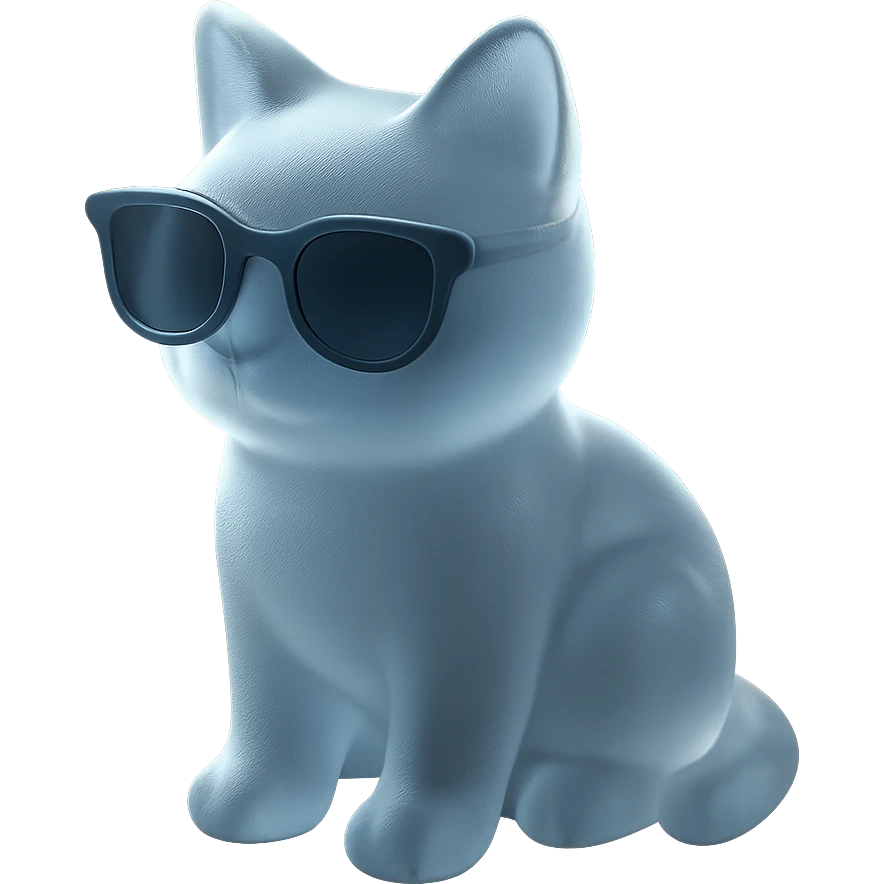 Cat wearing sunglasses emoji