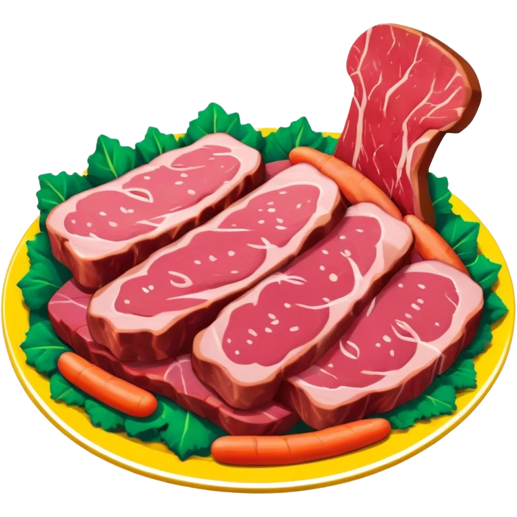 pop art SPAM meat slop warhol landscape  emoji