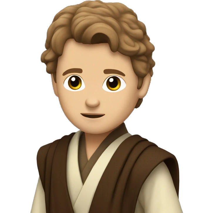Anakin Skywalker as a padawan learner  emoji