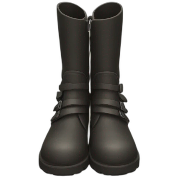 anckel boots with skirt emoji