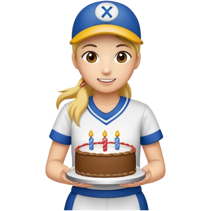 Softball birthday emoji