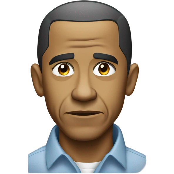 Barack Obama disappointed  emoji