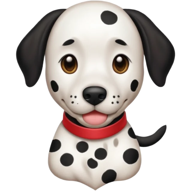 Faire une dalmatienne elegante, fine emojie animé  emoji