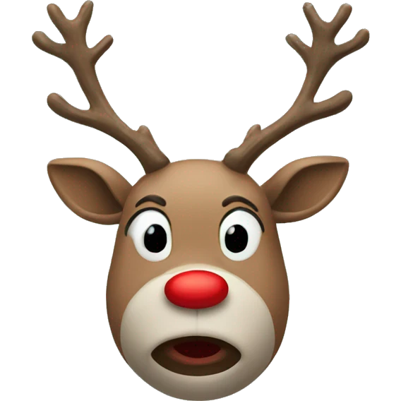 Red Nosed Reindeer emoji