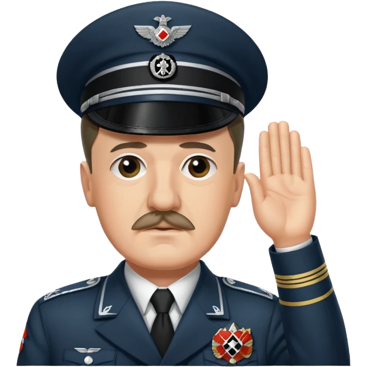 Adolf Hitler saluting  emoji