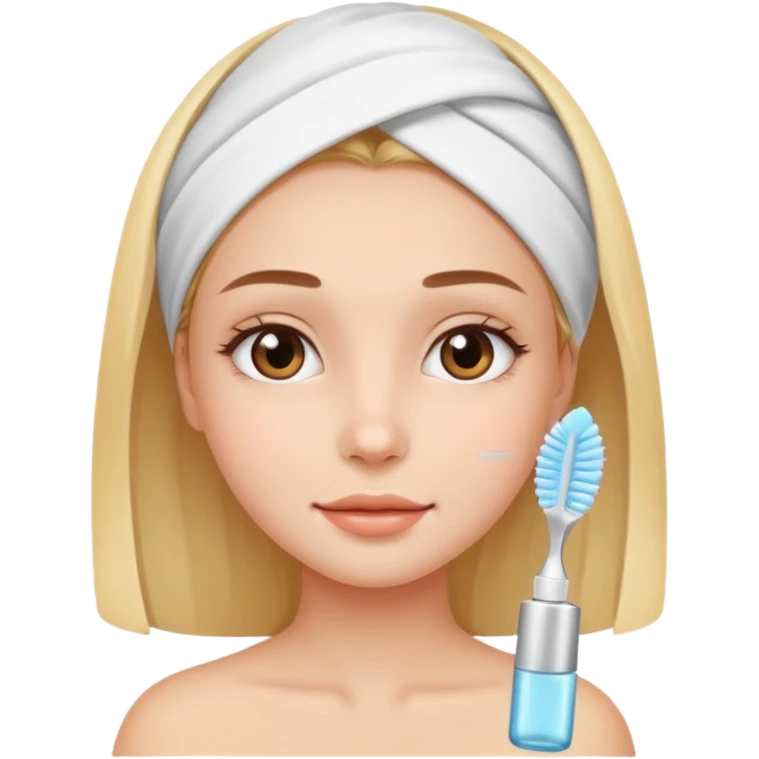 Chica con sckincare emoji
