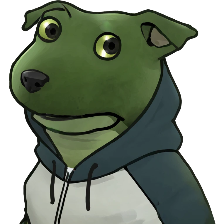 Dog wearing a hoodie  emoji