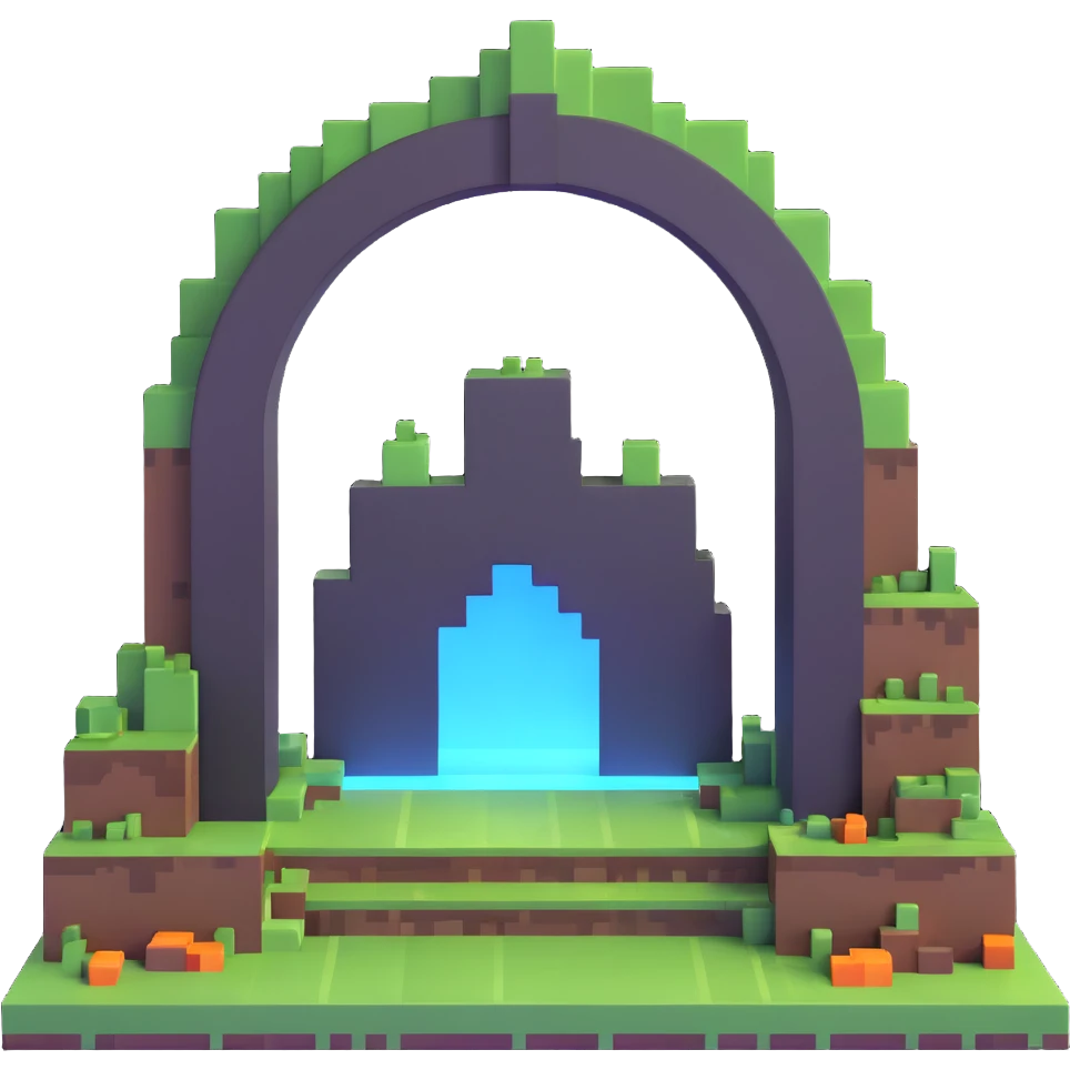 Minecraft End portal emoji