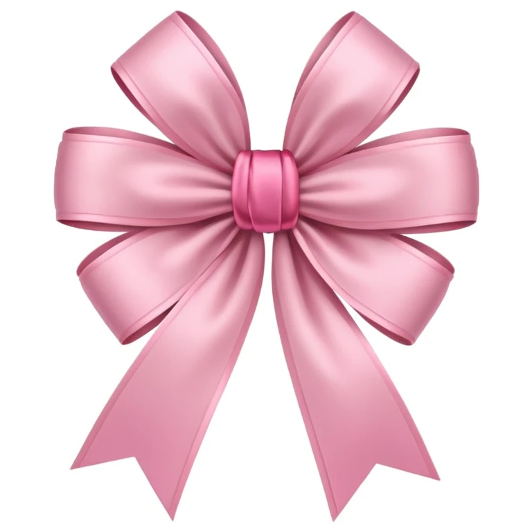 sakura flower with a bow emoji