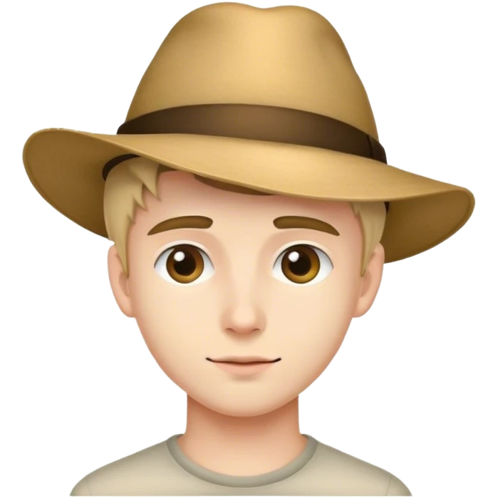 모자쓴 젊은 남자 emoji