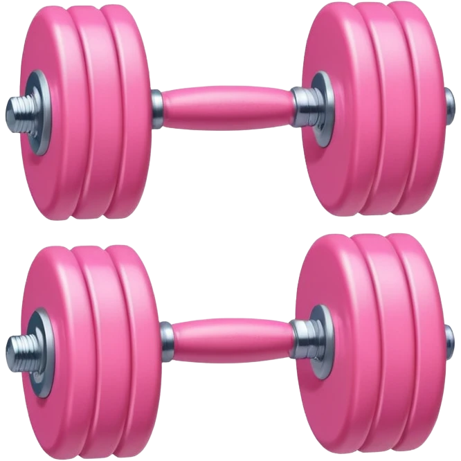 One Lil single cute baby pink dumbell emoji