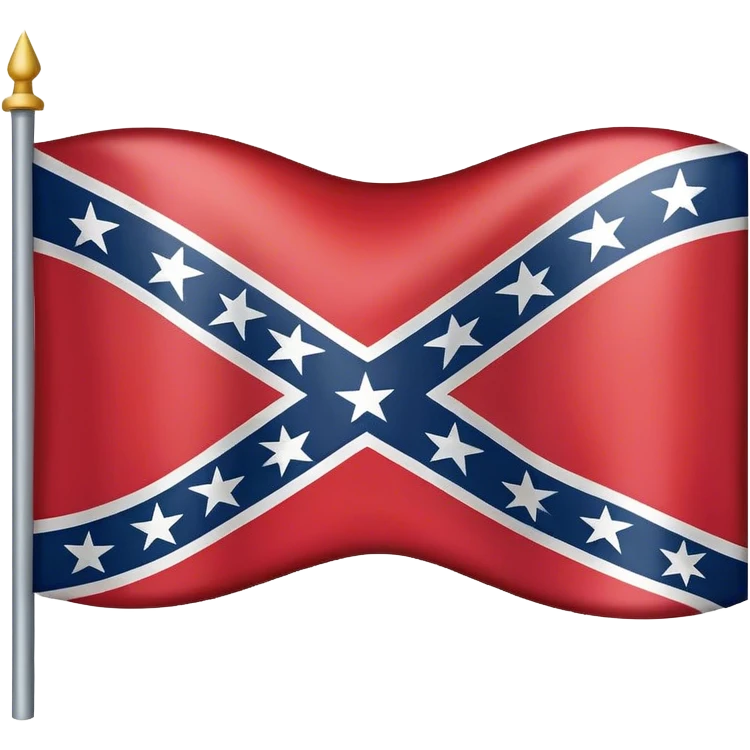 Confederate battle flag emoji