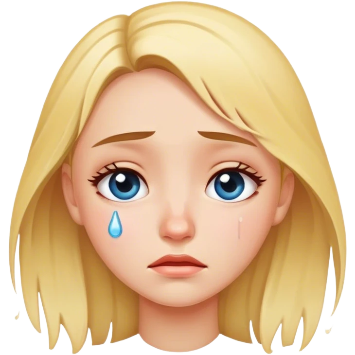 Girl crying emoji