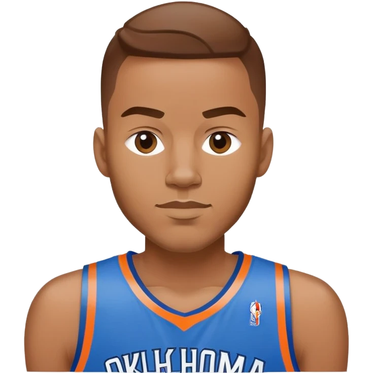 Man in Okc thunder gear  emoji