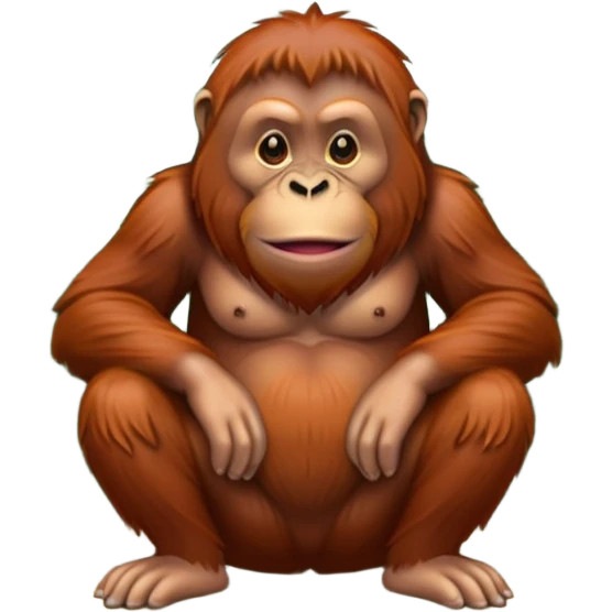 orangutan pooping emoji