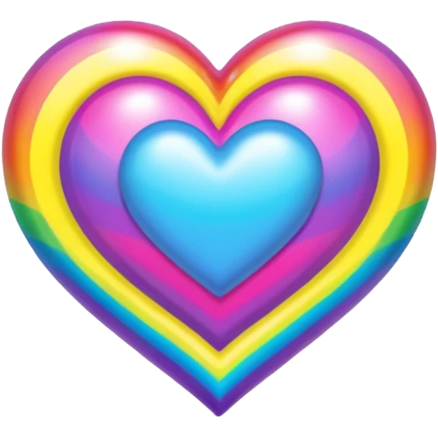 Lisa frank heart emoji