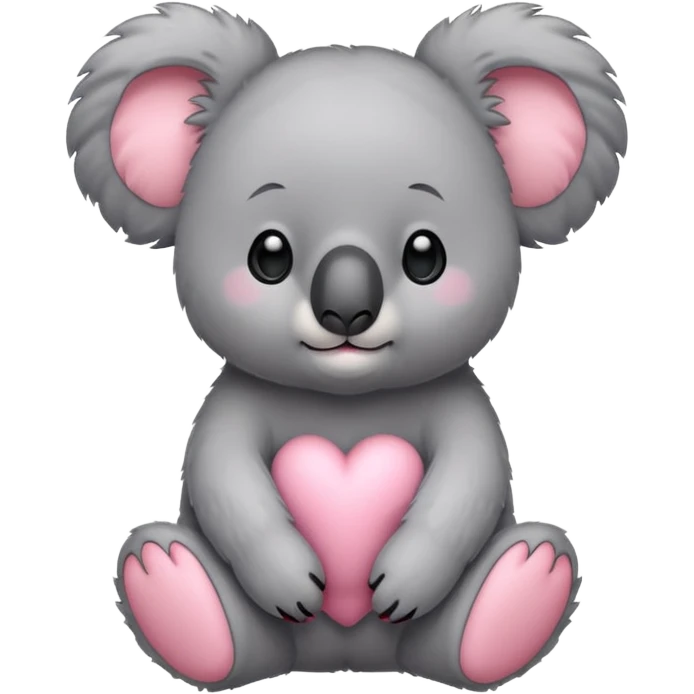 Pink koala emoji