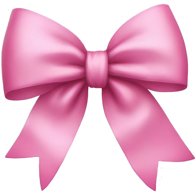Pink bow emoji