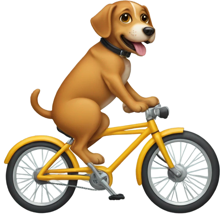 dog on a bike  emoji