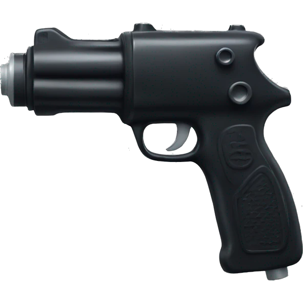black water gun emoji