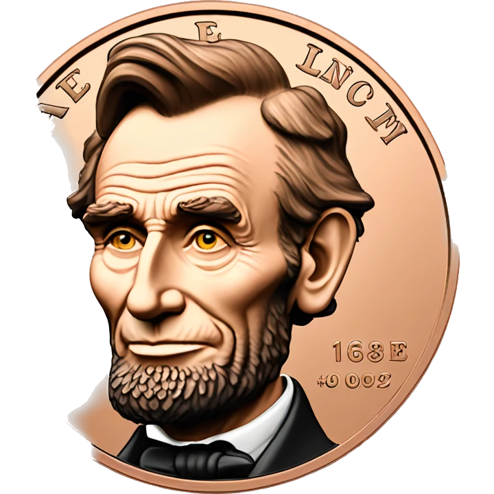 abe lincoln penny coin emoji