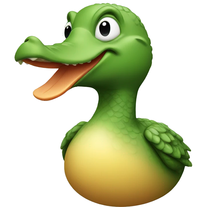crocodile duck emoji