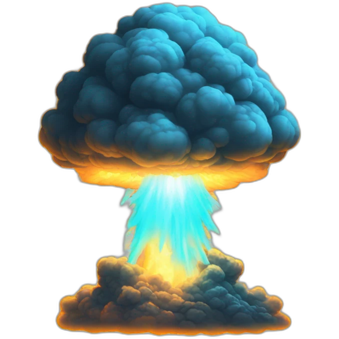 glowing nuclear explosion study to emoji