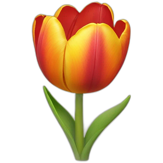 happy tulip emoji