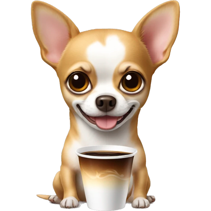 Chihuahua coffe  emoji