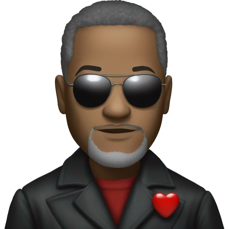Neo, Lawrence fishburne from the matrix, holding red and blue pill Morpheus emoji