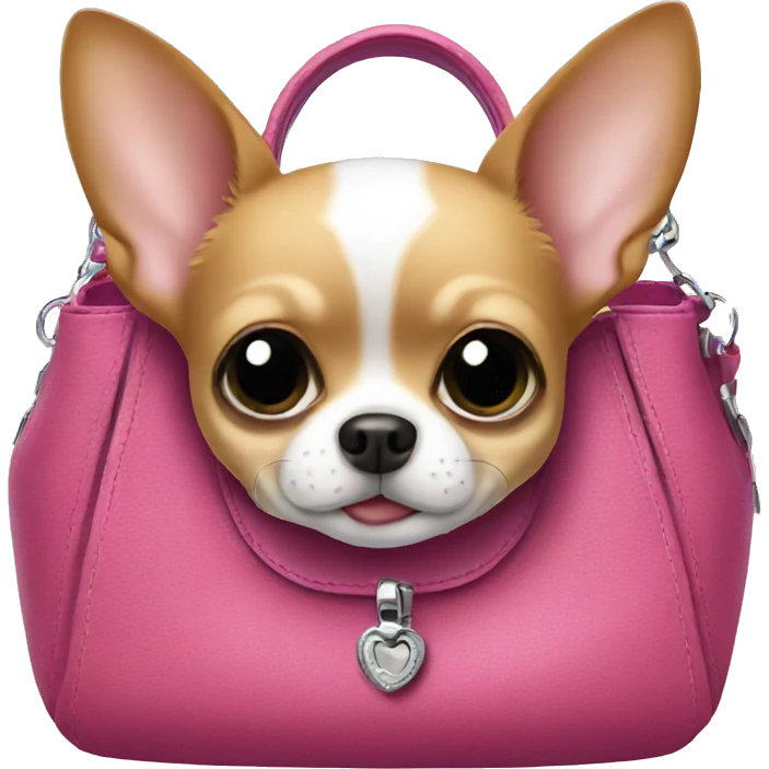 chihuahua in a purse emoji