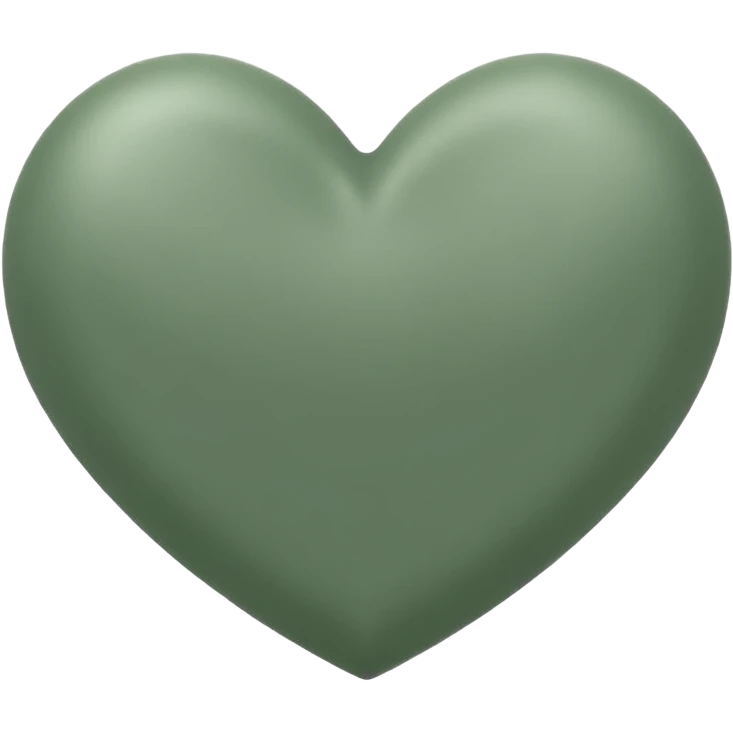 sage green heart emoji