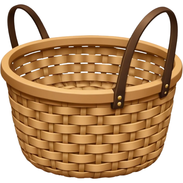 round woven basket emoji