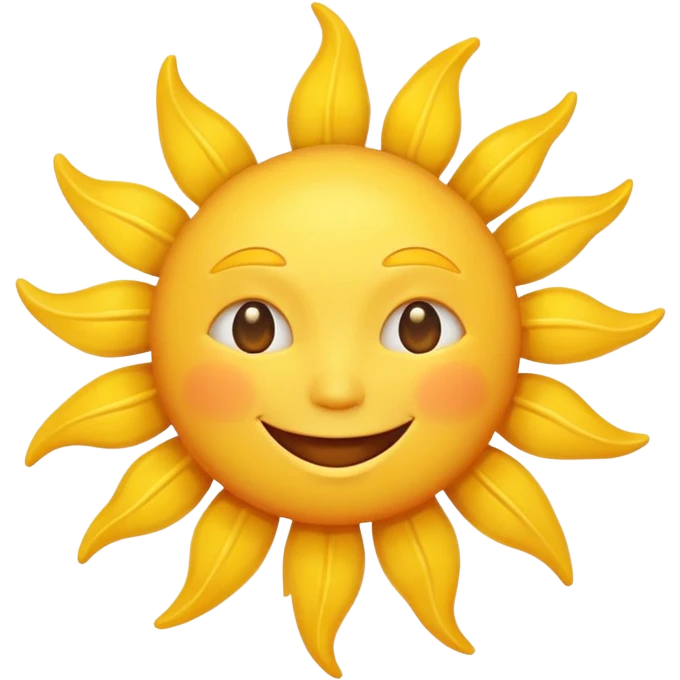 smiling sun emoji emoji
