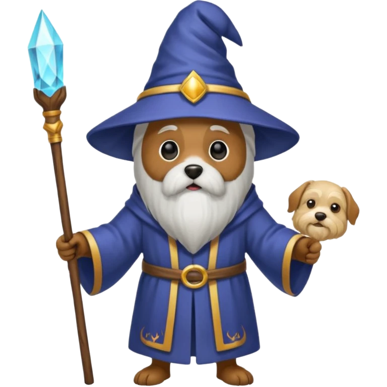 Dog wizard emoji