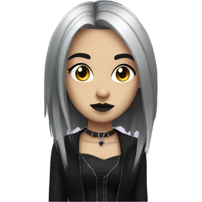 Goth girl emoji