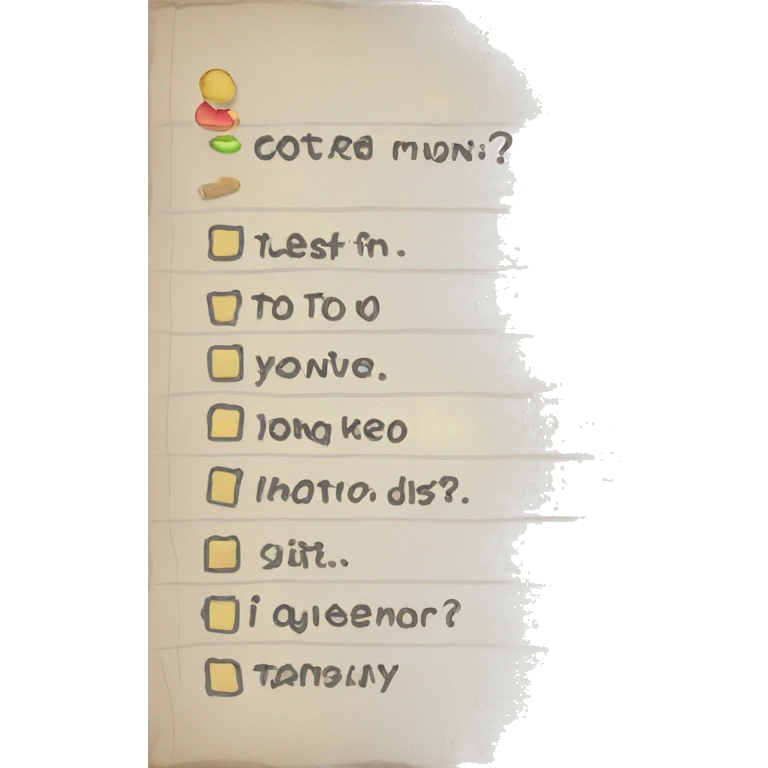 todo list check emoji