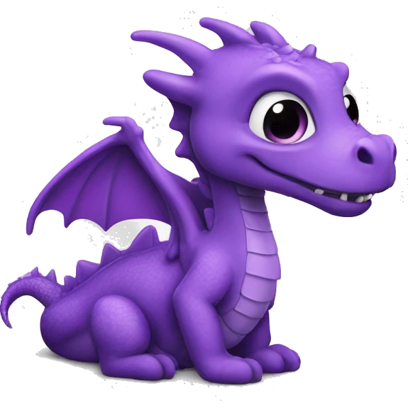 dragon violet cœur étoile  emoji