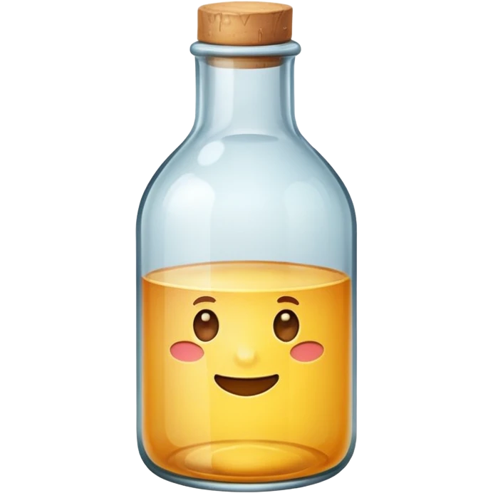Glass bottle emoji
